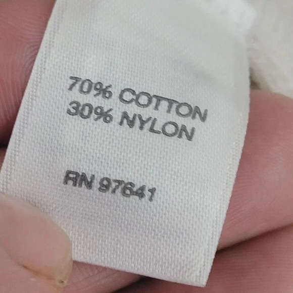 Pure Jill Womens Open Front Cardigan Long Sleeve Beige L Cotton/Nylon 21PT - Picture 5 of 8